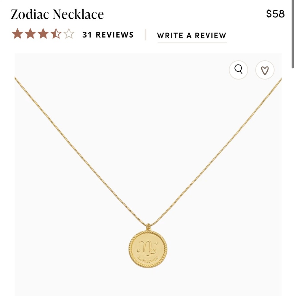 NWT Uncommon James Zodiac Necklace